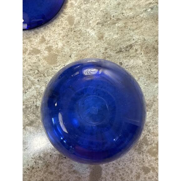 Vintage Cobalt Blue Anchor Hocking Creamer‎ & Covered Sugar Bowl Set EXCELLENT - Picture 5 of 8